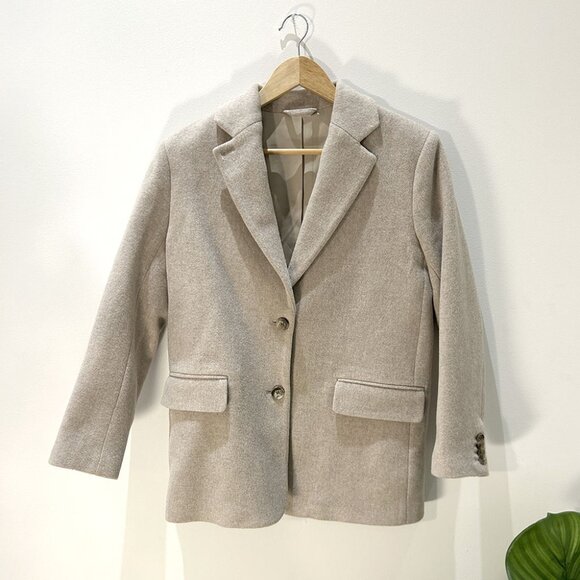 &OtherStories Oversized Wool Blazer in Sand 32 - Picture 3 of 14